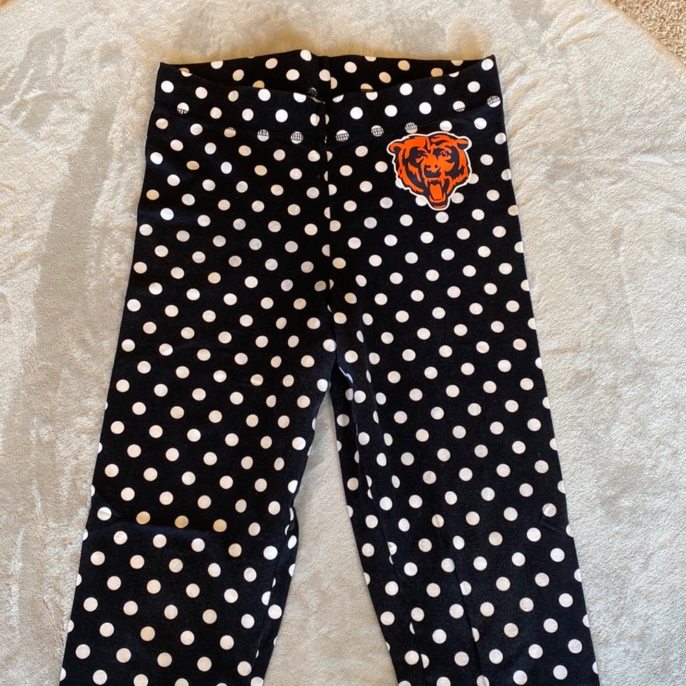 PINK (Victoria’s Secret), women’s medium, black leggings with white polkadots